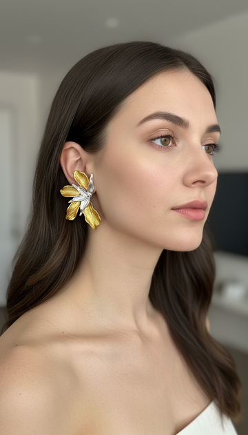 Rarità – Mezzo fiore silver & gold