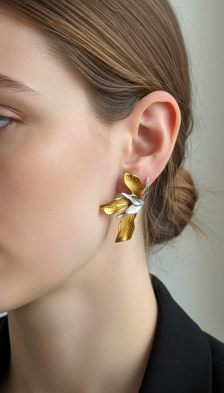 Rarità – Mezzo fiore silver & gold