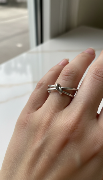 Anello Nodo Infinity – Silver